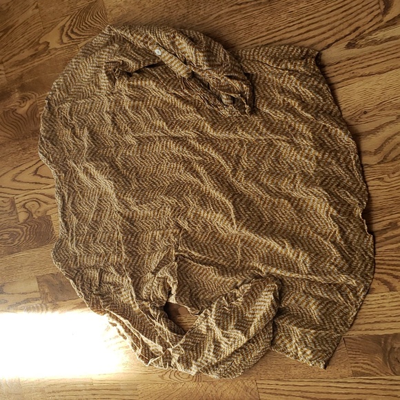 (S) Catwalk Studio Bohemian Lightweight Casual Patterned Top Relaxed Fit - Picture 9 of 9